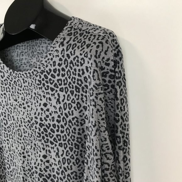 Lane Bryant Animal Print Tee Women's Plus Size 26/28 Crew Neck Long Sleeves - Picture 5 of 12